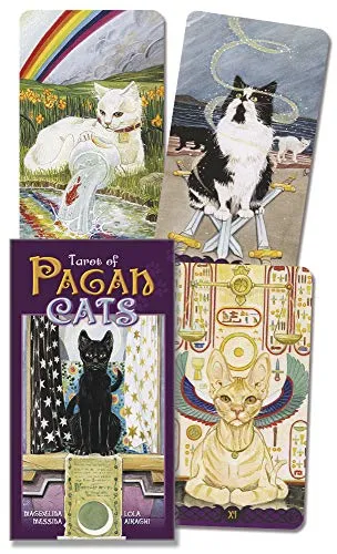 Tarot of Pagan Cats von Lo Scarabeo - Faszinierendes Tarot-Set mit Katzenmotiven, ideal für Tarotliebhaber und Katzenfreunde, bietet einzigartige Einblicke und Inspiration.
