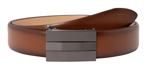 Lloyd Belts Herrengürtel 0225 – Ledergürtel für Herren - Hochwertiger bombierter Ledergürtel mit Automatikschließe, kürzbar und ideal für jeden Anlass. Breite: 3,5 cm, Farbe: cognac, aus echtem Leder.