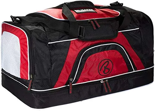 BRUBAKER Sporttasche XXL – Trainings- und Reisetasche mit Schuhfach - Sporttasche mit 90 l Volumen, abnehmbarem Schultergurt und speziellen Fächern für Schuhe und nasse Kleidung – ideal für Fitness und Outdoor-Aktivitäten.