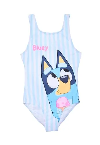 Bluey Badeanzug für Mädchen | Einteiler in Rosa oder Blau mit Motiv - Bequemer Einteiler mit Bluey-Motiv für kleine Schwimmfans. Aus leichtem, flexiblen Material für optimale Bewegungsfreiheit. Pflegeleicht, maschinenwaschbar und in zwei bunten Farben erhältlich – ideal für den Sommer!