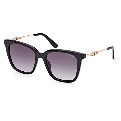 GUESS Damen Gu7886 Sonnenbrille, glänzend schwarz - Elegante Sonnenbrille für Damen, 53/17/140, bietet 100% UV-Schutz und verleiht jedem Look das gewisse Etwas.