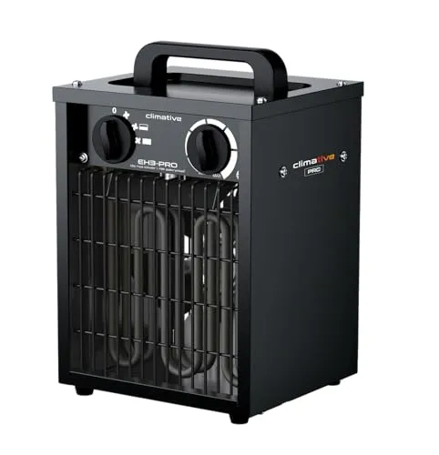 Climative EH-3 PRO Heizlüfter 3kW – Robuste Elektroheizung für Werkstätten
