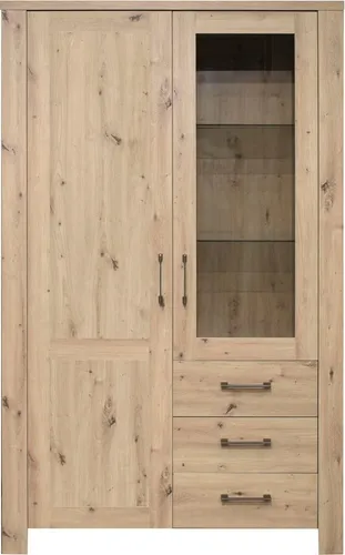 Vitrine MÄUSBACHER, braun (eiche, wiener) 114cm