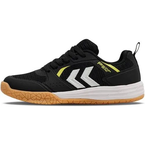 Piii Power Play Pro LC Jr - Schwarz - Leichte Sportschuhe mit atmungsaktiver Mesh-Oberfläche und stützender EVA-Zwischensohle. Ideal für aktive Kinder, bieten die rutschfeste Gummi-Außensohle hervorragenden Halt und Komfort.