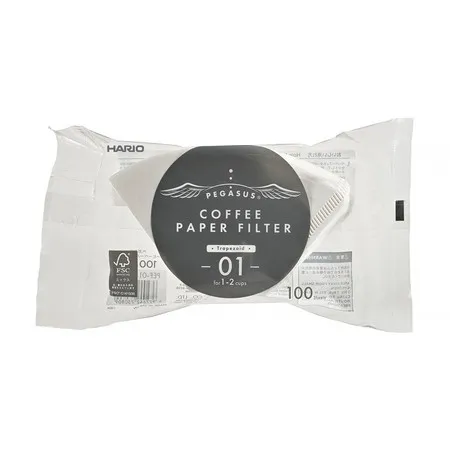 Hario - PEGASUS 01 White Paper Filters - 100 Pieces Hario 4977642730809