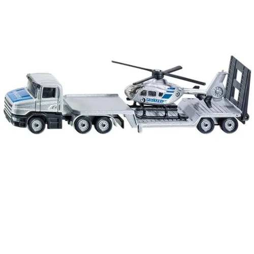 Siku LKW Scania Hauber Tieflader mit Hubschrauber von siku