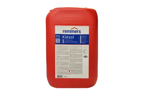 Remmers Kiesol - 30 kg Gebinde - Farben & Lacke, ideal für die nachträgliche Querschnittsabdichtung von Mauerwerk, wasserabweisend und verbessert die Oberflächenfestigkeit.