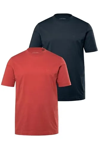JP 1880 Herren T-Shirts 2er-Pack L-8XL - T-Shirts für Herren im Spar-Pack, mit Rundhalsausschnitt und bis Größe 8XL erhältlich. Hergestellt nach OEKO-TEX Standard 100 für höchste Qualität und Tragekomfort.