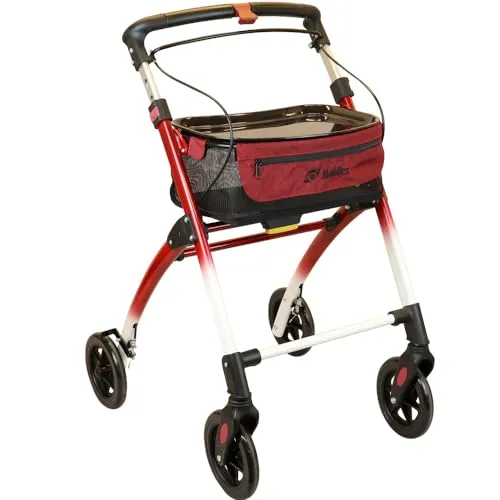 Mobilex Indoor Rollator Jaguar rot/weiß von MobileX