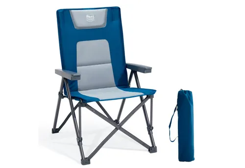 TIMBER RIDGE Campingstuhl Klappstuhl mit Gepolstert in blau von TIMBER RIDGE