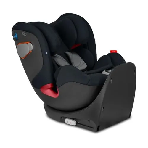 gb Kinder-Autositz Uni-All, Für Autos mit und ohne ISOFIX, Gruppe 0/1/2/3 (0-36 kg), Gruppe 0/1 mit Isofix, ab Gruppe 2 mit Fahrzeuggurt, Von Geburt bis ca. 12 Jahre, Velvet Black