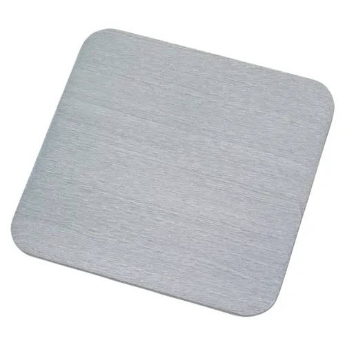 Kerzenteller Aluminium Silber 12x12cm Kerzenhalter Untersetzer Tischdekoration