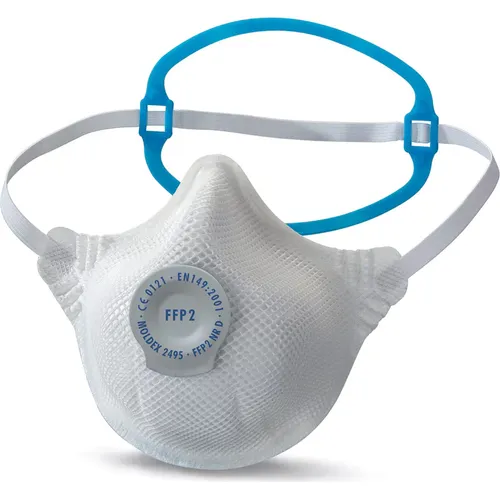 Moldex FFP2 NR D Atemschutzmaske mit Klimaventil, 20 Stück - Atemschutzmaske & Feinstaubmaske mit ActivForm für perfekten Sitz, Klimaventil für reduzierte Hitze und Feuchtigkeit, ideal für den Schutz gegen Feinstaub und Aerosole.