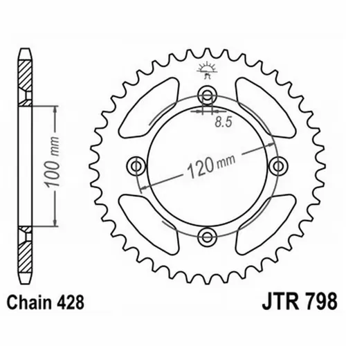 Produktbild Zahnrad Aluminium 7075T6 Jta 798 z48