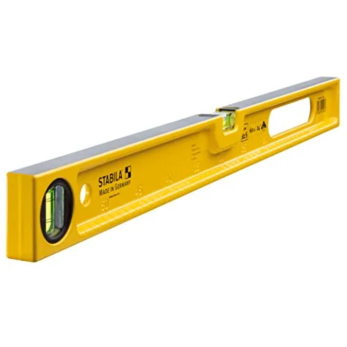 Stabila Type 82 S, 60cm - Präzise Leichtmetall-Wasserwaage - Wasserwaagen, robustes Alugussprofil mit abriebfester Skala und exakter Messgenauigkeit für Profis. Ideal für präzise Arbeiten und einfache Handhabung.
