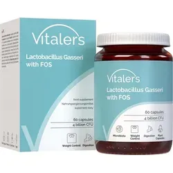 Vitaler's Lactobacillus Gasseri mit FOS – 60 Kapseln, Vegan, Reine Zusammensetzung, 2-Monatsvorrat