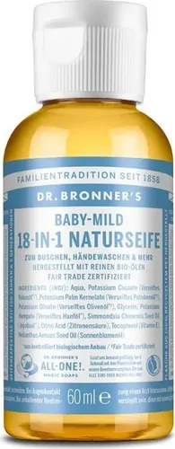 Dr. Bronner's 18-in-1 Naturseife Baby-Mild 60 ml