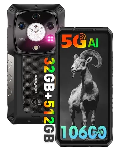 Ulefone Armor 28 Pro Outdoor Handy 5G AI Smartphone 32GB+512GB/SD-2TB, 6,67