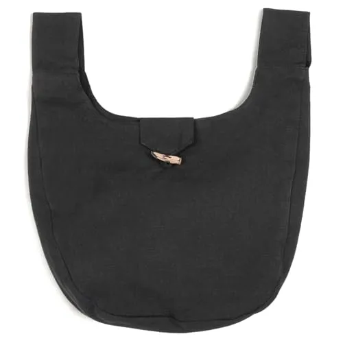 HEMAD Wikinger-Kostüm Mittelalter Tasche Egil, Gürteltasche aus Baumwolle schwarz