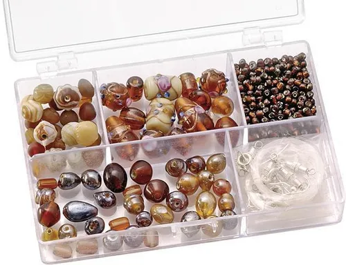 KNORR prandell 216049580 Perlenbox 80g 5 fach braun