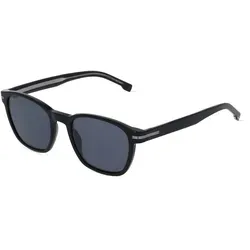 Boss 1505/S Herren-Sonnenbrille - Sportbrille mit stylischem Bio-Acetat-Gestell in Schwarz und grauen Gläsern, perfekt für aktive Männer und trendbewusste Looks.