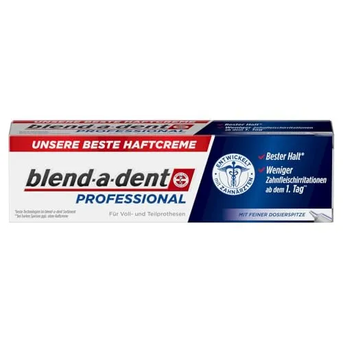 Blend-a-dent Professional, unsere beste Haftcreme, für Voll- und Teilprothesen, 40g