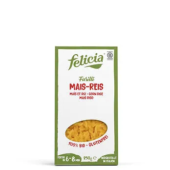 Felicia  3x Felicia Bio Mais-Reis Fusilli glutenfrei 250g