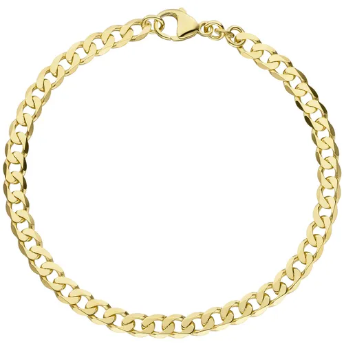 Elegantes 4,9mm Panzerarmband aus 333 Gold - Damenarmband in hochwertigem 333er Gelbgold, 19 cm lang - perfekt für stilvolle Akzente und jeden Anlass.