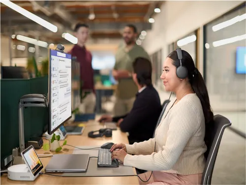 Logitech Zone Wired 2 for Business Headset - On-Ear Headset mit aktiver Rauschunterdrückung, ideal für konzentriertes Arbeiten und zertifiziert für Microsoft Teams.