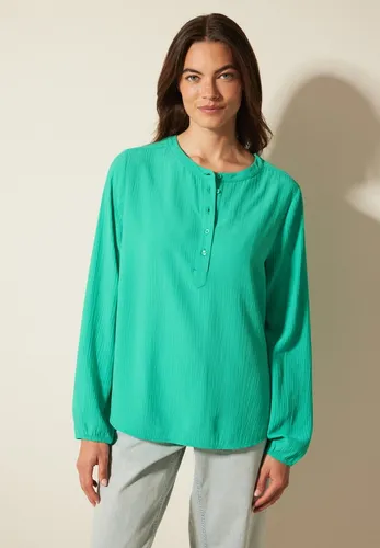 Cecil Damen Strukturbluse - Damenbluse mit Rundhals und Knopfleiste, ideal für lässige Looks. Angenehmer Viskosemix sorgt für Tragekomfort, perfekt für den Alltag.