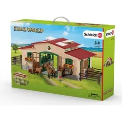 Schleich Pferdestall mit Pferden und Zubehör