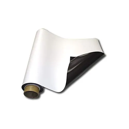 Magnetfolie weiß matt beschichtet 0,5mm x 1m x 1m - Meterware - flexible magnetische Folie, in Digitaldruck bedruckbar, haftet auf allen metallischen Oberflächen