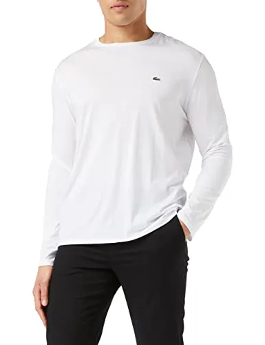 Lacoste Herren T-Shirt TH6712, Weiß (Blanc), Medium (Herstellergröße: 4)