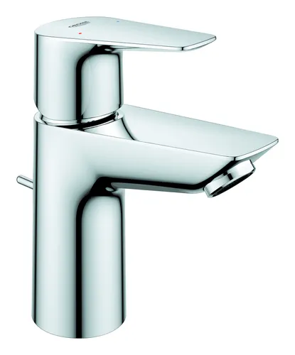 GROHE Einhand-Waschtischbatterie BauEdge - 23328001 - Waschtischarmaturen mit GROHE EcoJoy für Wasserersparnis, temperaturbegrenzt, langlebig und mit hochwertiger Oberfläche für modernes Design.