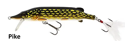Westin Wobbler Mike The Pike (HL) 14cm 30g Köder für Hecht, Zander, Wels, Hechtköder, Zanderköder, Wallerköder, Angelköder zum Hechtangeln, Wallerangeln, Zanderangeln, Farbe:Pike
