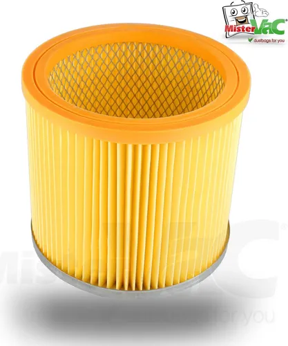 MisterVac Lamellenfilter Ersatzfilter kompatibel mit Bosch PAS 11-25 F, GAS 12-30F