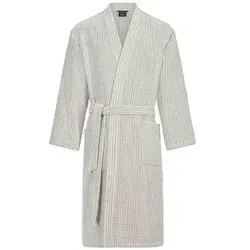 Cawö Herrenbademantel mit Kimonokragen - Eleganter Bademantel aus 100% Baumwolle, 125 cm lang, hautfreundlich und saugfähig. Ideal für entspannte Stunden zu Hause oder im Spa.