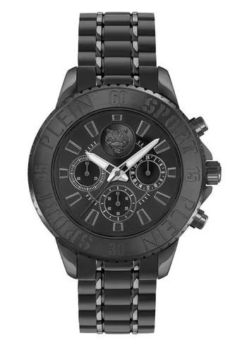 PHILIPP PLEIN Quarzuhr PSMEA0724 - Armbanduhren mit sportlicher Eleganz, 5 ATM wasserdicht und ausgestattet mit einem stylischen Edelstahlarmband. Der Glam Chrono vereint Genauigkeit und Stärke.