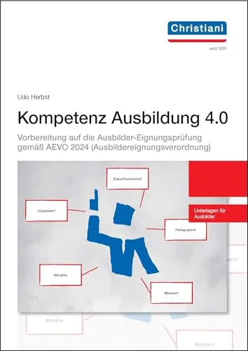 Kompetenz Ausbildung 4.0: Vorbereitung auf die Ausbilder-Eignungsprüfung - Handwerk: Umfassende Vorbereitung auf die AEVO-Prüfung, ideal für angehende Ausbilder, um Fachkompetenz und pädagogische Fähigkeiten zu entwickeln.