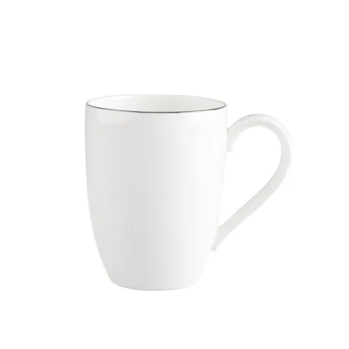 Villeroy & Boch Becher Anmut Platinum No.1 - Thermobehälter aus Premium Bone Porcelain, spülmaschinenfest und mit edlem Platindekor für besonderen Kaffeegenuss.