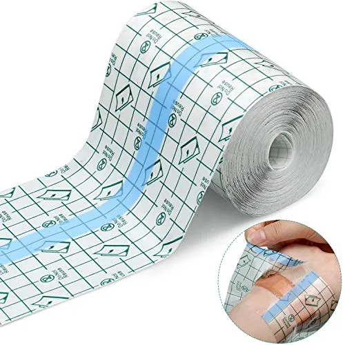 Nuyoah Duschpflaster Wasserdichtes Pflaster Tattoo Folie 10cmx10mWasserfest | Folienverband Durchsichtige Folienpflaster Wasserdichter Verband Transparente Bandage Wasserpflaster nach op Antiallergisch