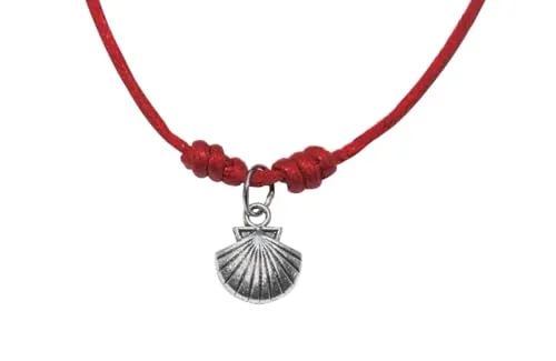 Jakobsmuschel Satinarmband (rot) in rot von Jakobsweg [Bewahrer]