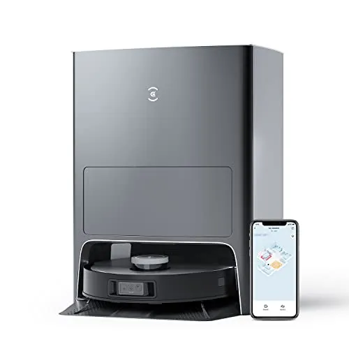 Ecovacs Deebot X1 Omni Staubsaugerroboter - Saugroboter mit All-in-One-Reinigungsstation, selbstständiger Wassertankbefüllung und KI-gesteuerten Navigationsfunktionen für ein müheloses Reinigungserlebnis.