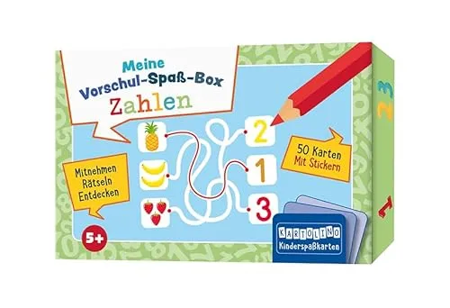 Meine Vorschul-Spaß-Box: Zahlen: Mitnehmen, rätseln, entdecken (KARTOLINO Kinderspaßkarten: Meine Vorschul-Spaß-Box)