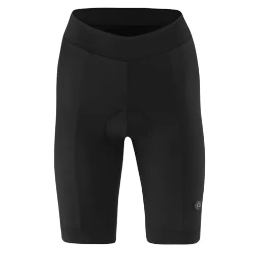 Gonso Lisa Damen Fahrradhose mit Dry Up Air Sitzpolster - Damen Radhose mit hohem Komfort und elastischem Lycra-Material. Das Dry Up Air Sitzpolster sorgt für optimale Ventilation und Ergonomie – ideal für Rad-Pendler und Touren.