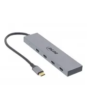 InLine USB 3.2 Gen.2 Hub - Dockingstation mit 4 USB Typ-C Ports, ideal für schnelles Laden und Datentransfer, perfekt für moderne Geräte