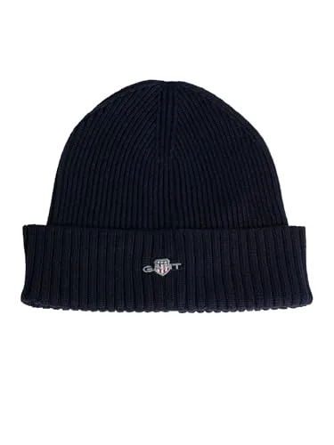 Gant COTTON BLEND LOGO BEANIE - Strickmütze im Regular Fit - Sommermützen aus weichem Baumwollmix, pflegeleicht und perfekt für lässige Sommer-Looks, verleiht deinem Outfit eine individuelle Note.