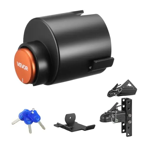 VEVOR Anhängerschloss Diebstahlsicherung für 58,7mm Kugelkupplungen