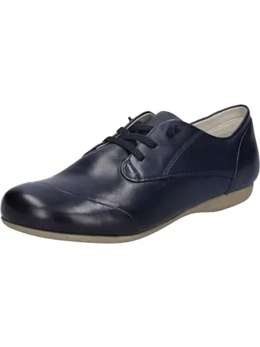 Josef Seibel Damen Fiona 01 87201 Derbys, Blau Fathom, 38 EU - Damen-Schnürhalbschuhe aus weichem Nappa-Leder, leicht und formbeständig durch besondere Ago-Machart, ideal für Alltag und Freizeit.