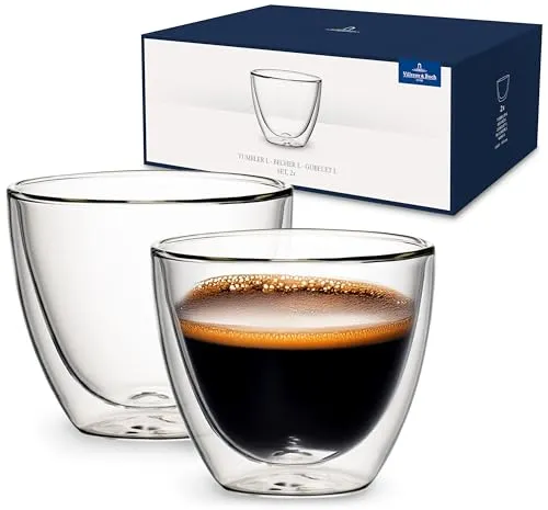 Villeroy & Boch Artesano Hot & Cold Beverages Becher Größe L Set 2tlg. - Gläser Set aus doppelwandigem Borosilikatglas, ideal für heiße und kalte Getränke, spülmaschinen- und mikrowellensicher, sorgt für beste Wärmeisolation.